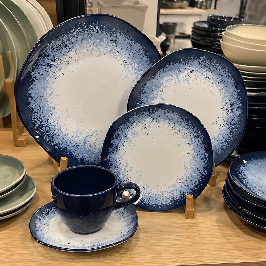 Aparelho de Jantar 20 peças Galapagos Ryo Oxford Porcelana