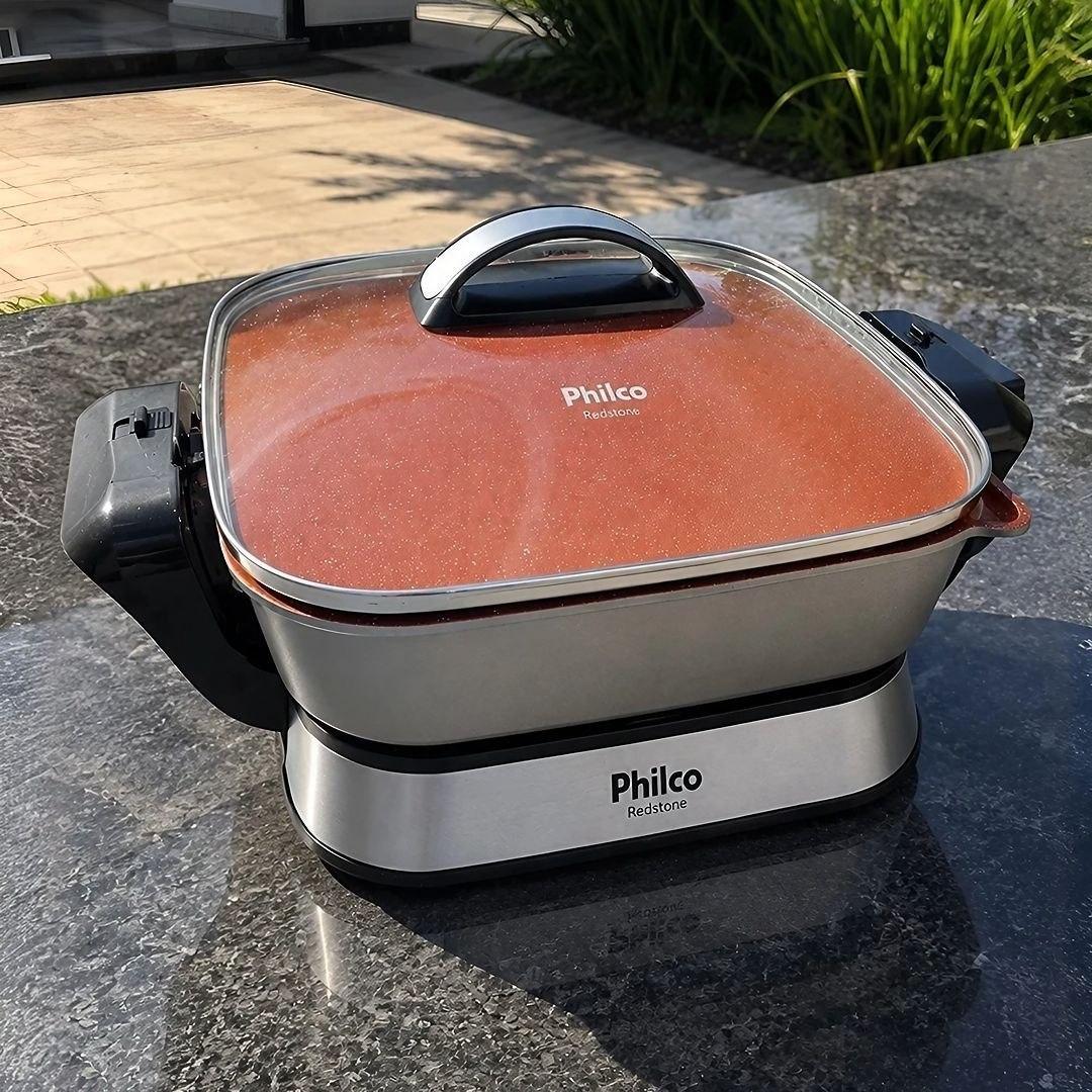 Panela Elétrica Redstone 4L Vermelha Philco Vermelho 60 Hz