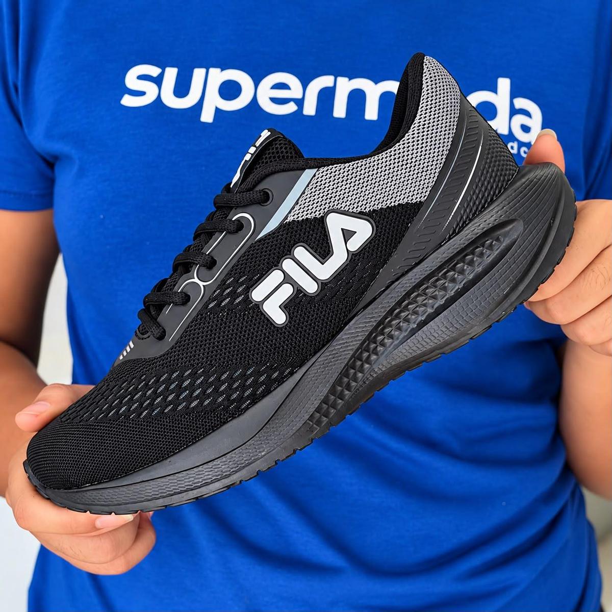 Tênis Fila Rise Up Masculino Confortável Mesh Leve Esportivo