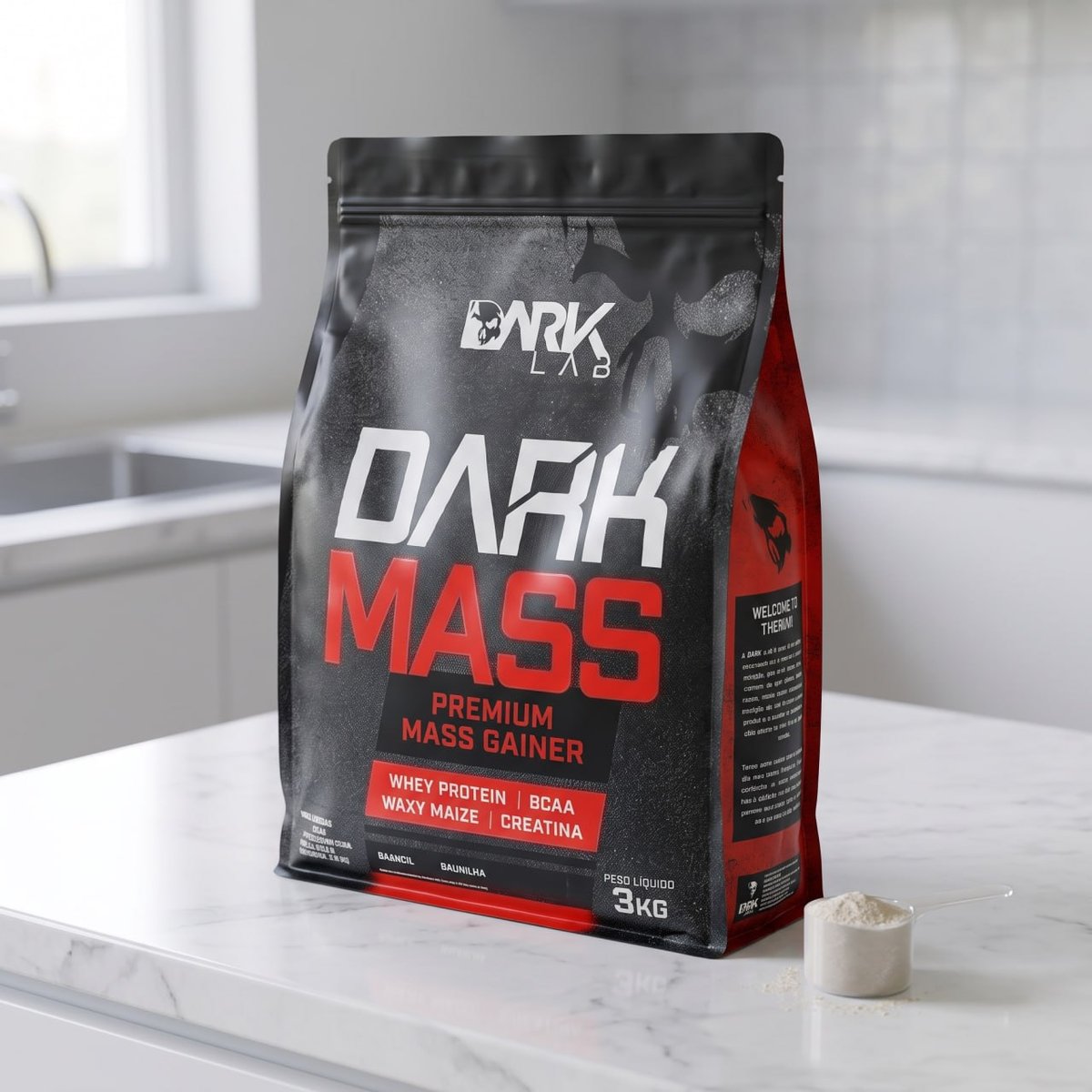 Suplemento em pó Dark Lab Carboidratos Dark Mass 3kg