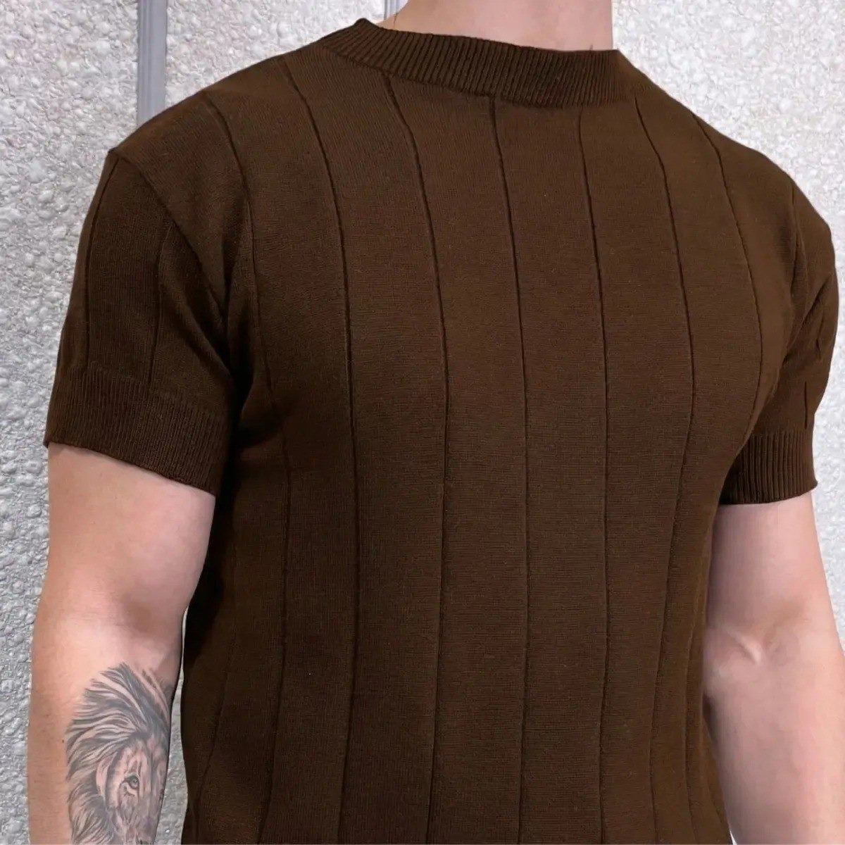 Camiseta Tricô Modal Canelada (P ao G1)