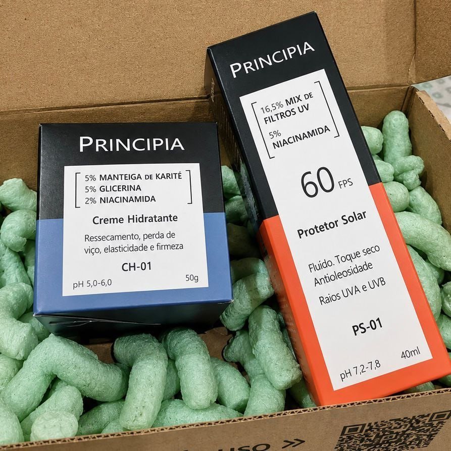 Principia Kit Hidratação E Proteção Facial Ch-o1 + Ps-01 Todo Tipo De Pele Dia/noite