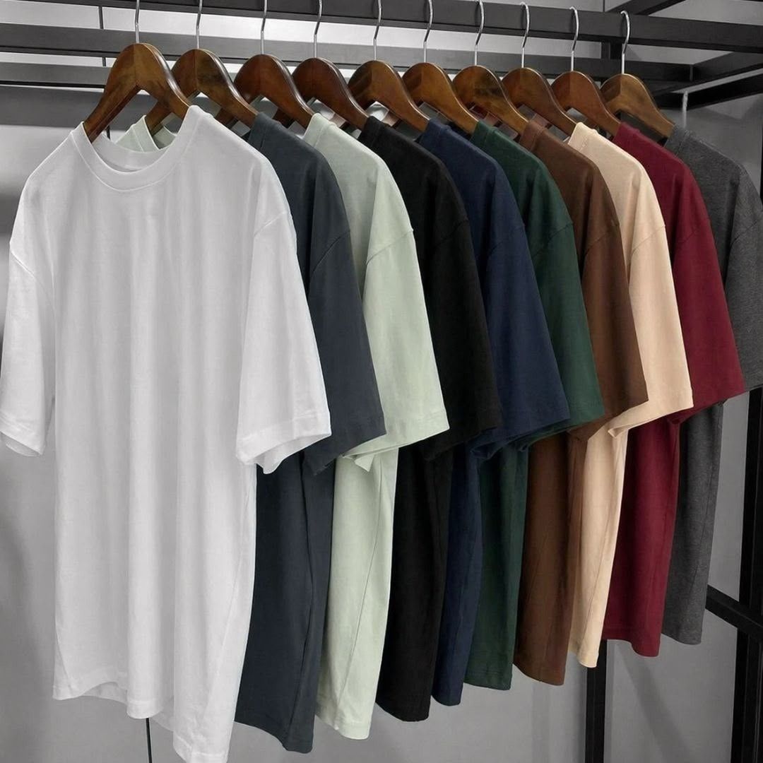 Kit 7 Camisetas Basica Lisa Algodão Premium Masculina (P ao GG)
