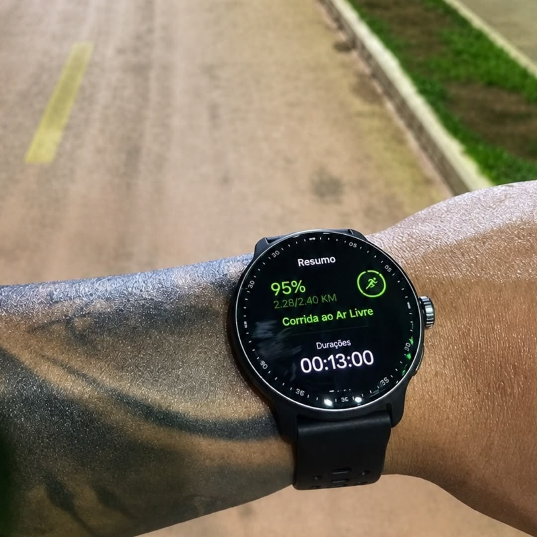 Relógio Inteligente Gps Smartwatch Amoled 3atm Sport Gps Caixa Preto