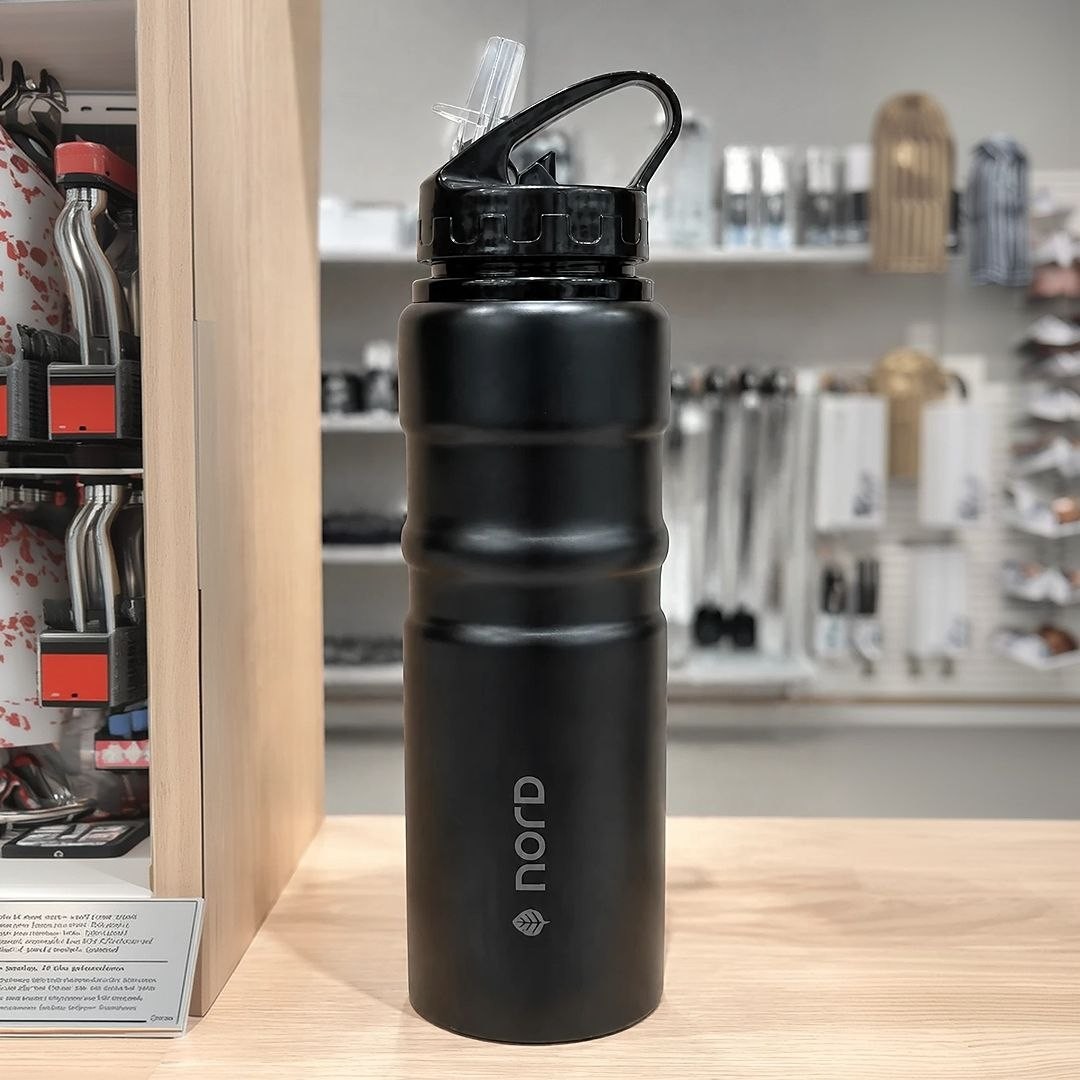 Garrafa De Alumínio Nord - 750 Ml Preto