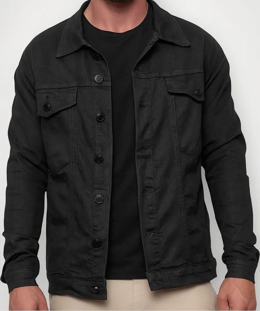 Jaqueta Masculina Sarja Jeans Slim (P ao GG)