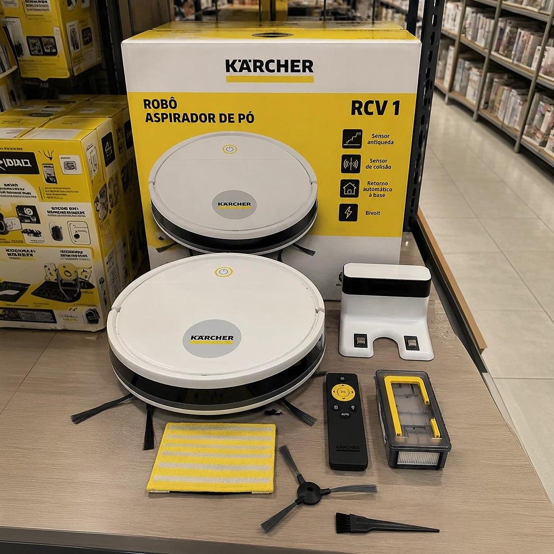 Kärcher Robô Aspirador de Pó RCV 1 - sensor anti-queda e de colisão Bivolt