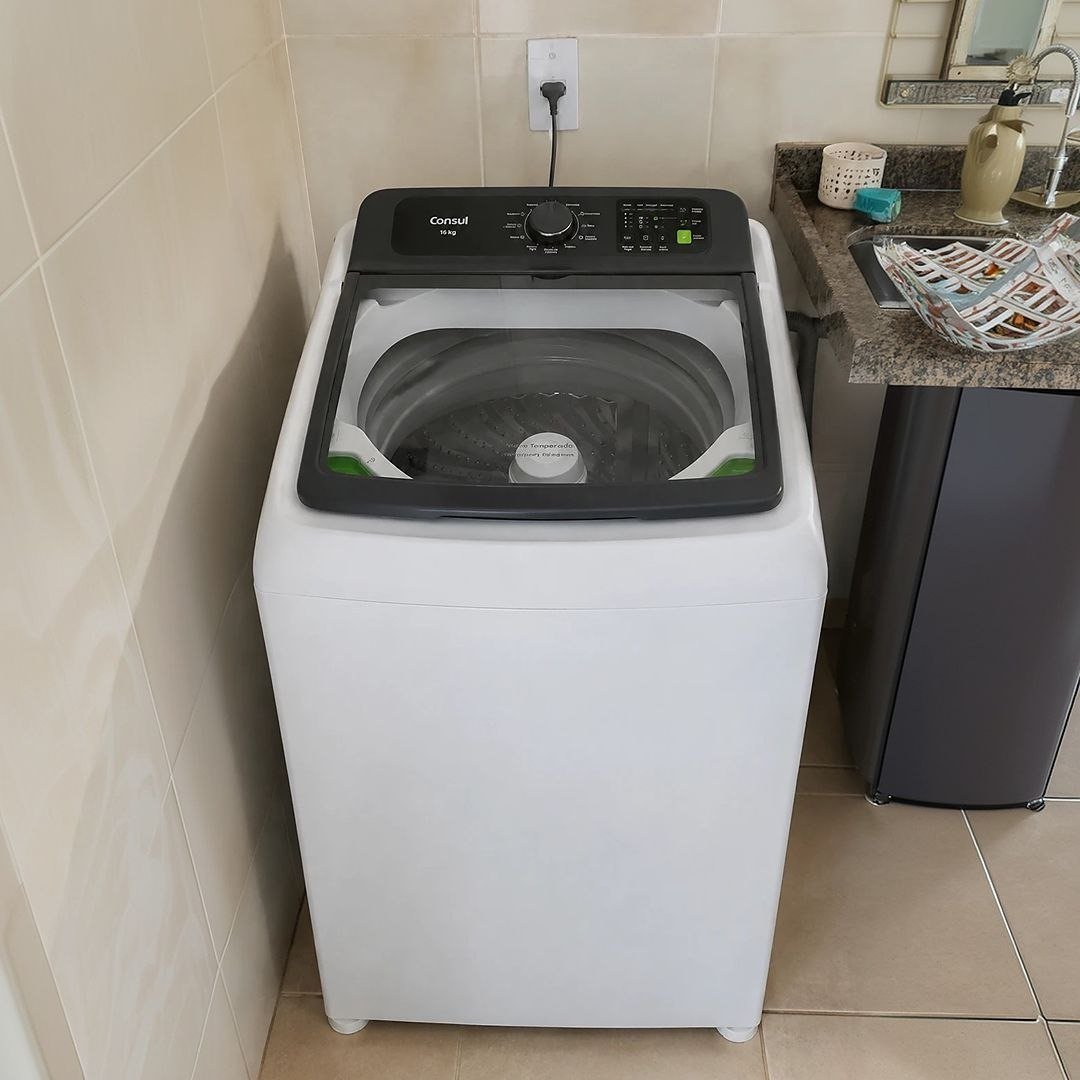 Máquina de Lavar Consul 16Kg Branca com Modo Eco - CWN16AB 127V