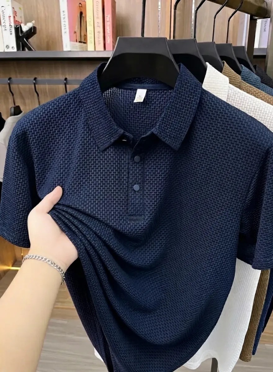 Camisa Polo Texturizada Masculina Old Money Casual Premium (P ao G1)