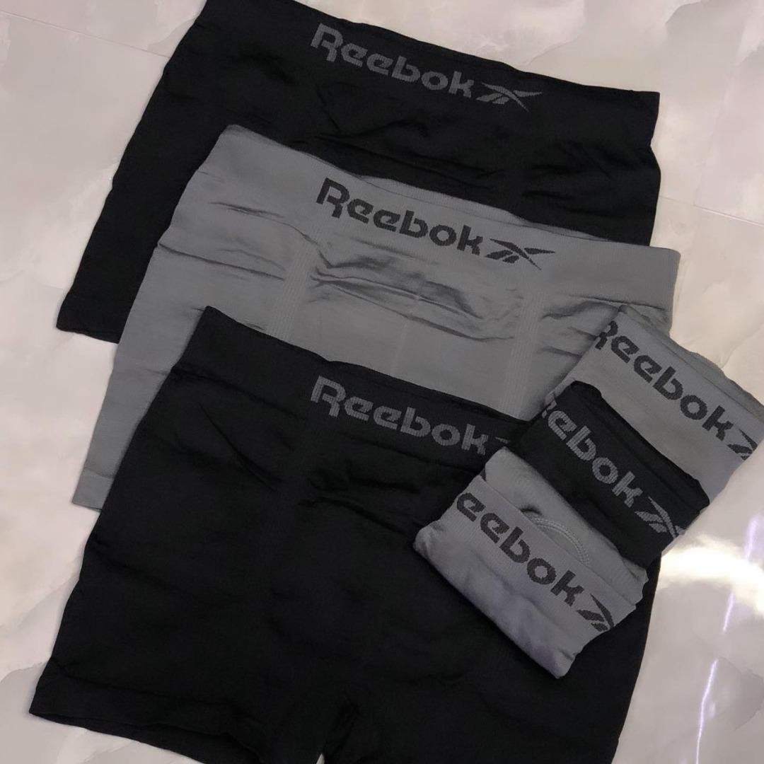 Kit 6 Cuecas Reebok Boxer Microfibra Classic Masculina (M ao GG)