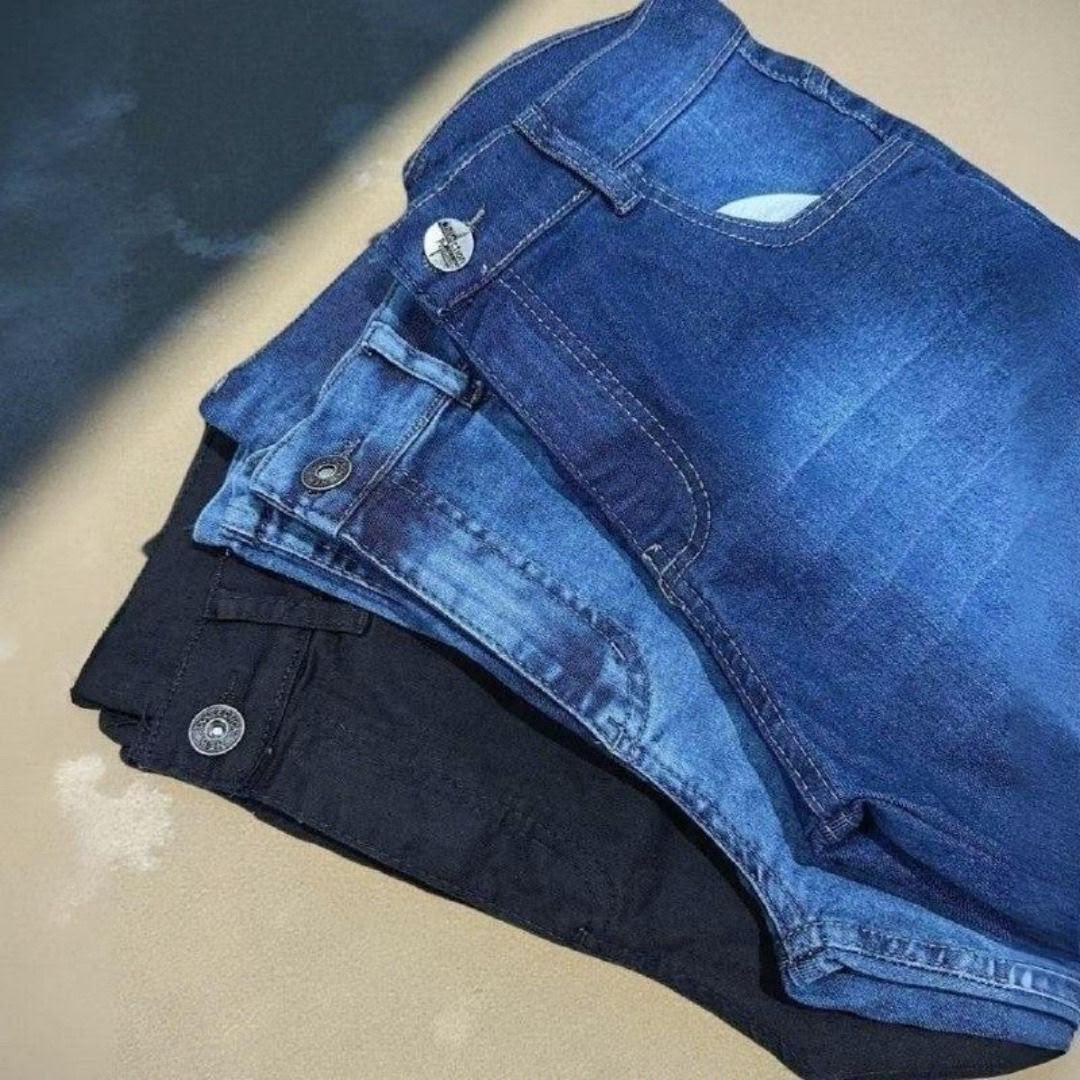 Kit 3 Calças Jeans Com Elastano