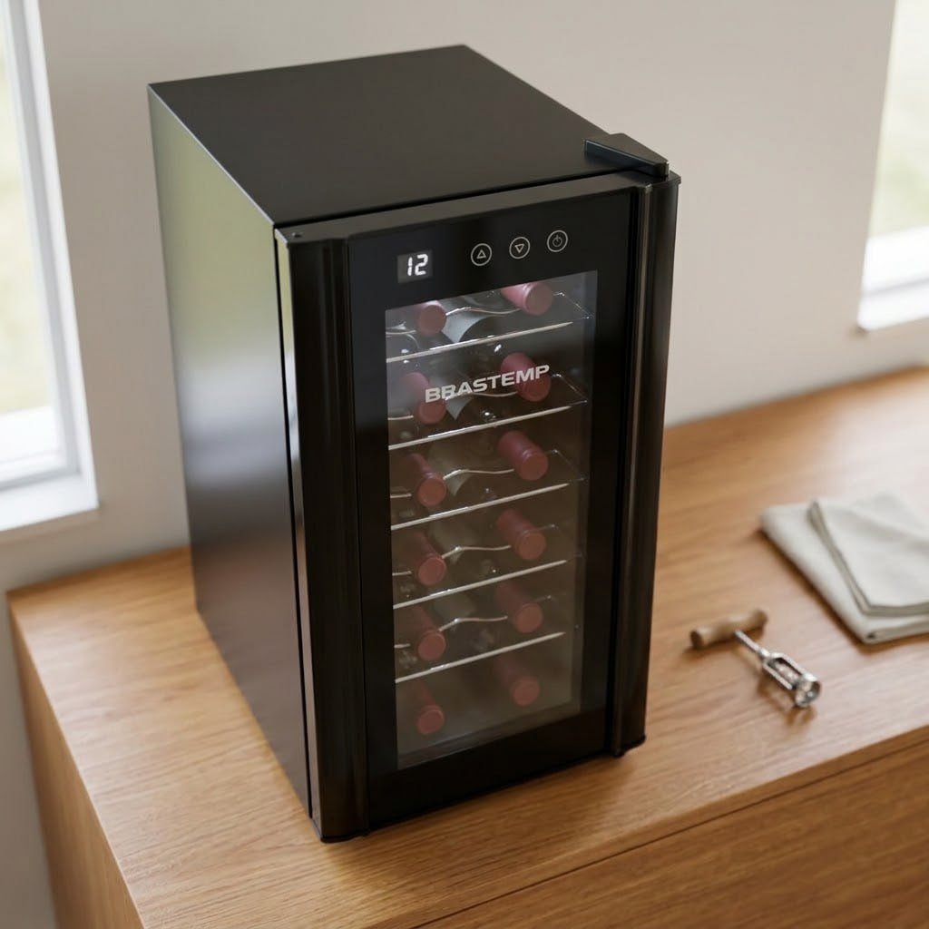 Adega De Vinhos Brastemp Para 12 Garrafas Com Painel Touch BZC12BE