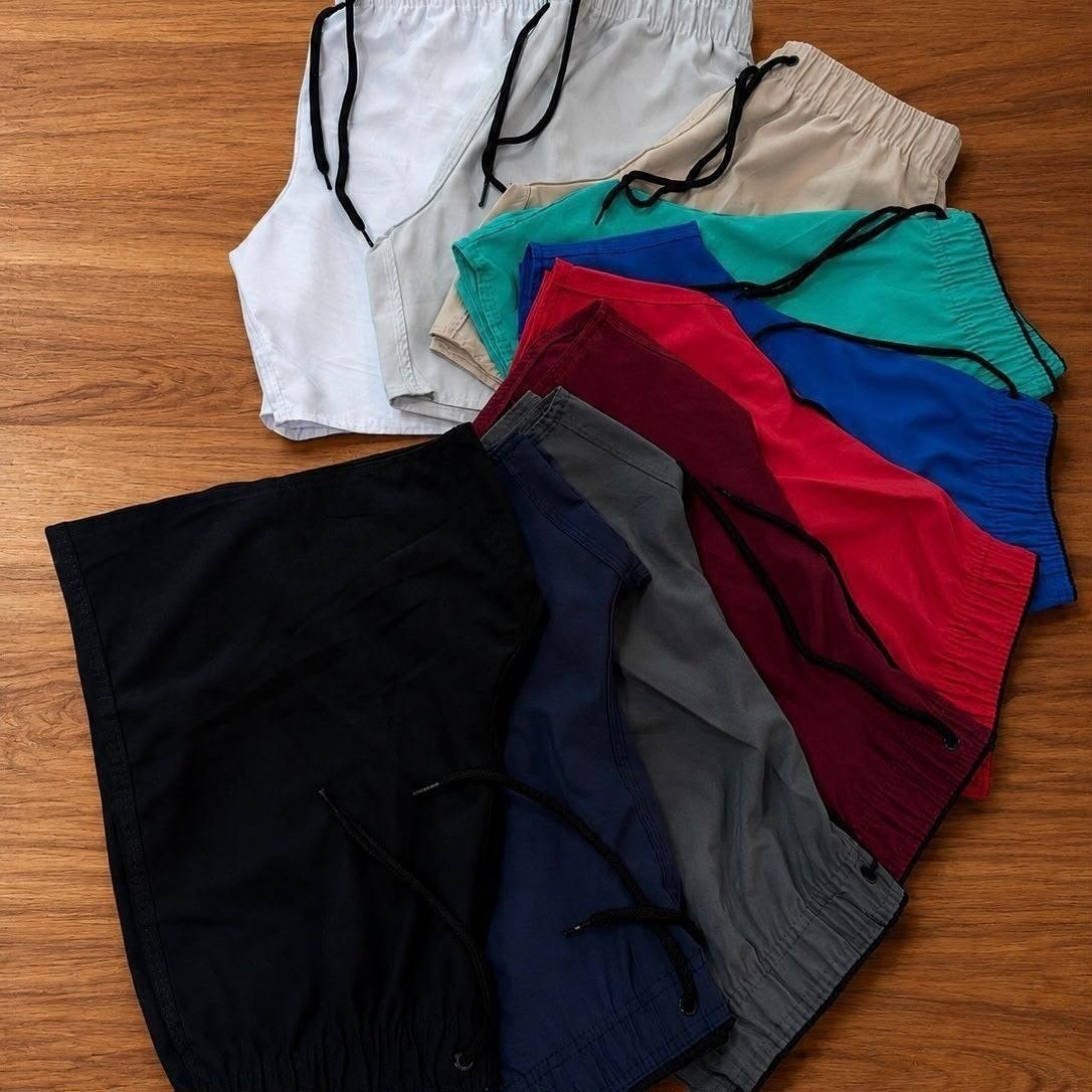 Kit 4 Bermuda Masculina Short Praia Tactel Elastano Academia