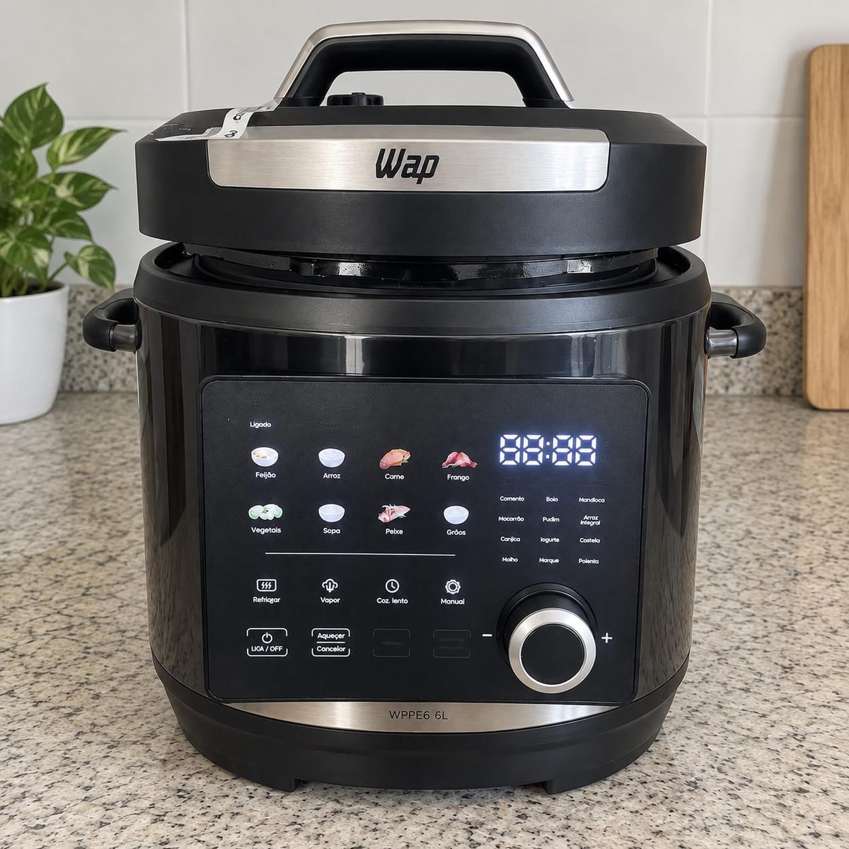 Panela de Pressão 6 Litros Painel Digital Touch WAP WPPE6 127V