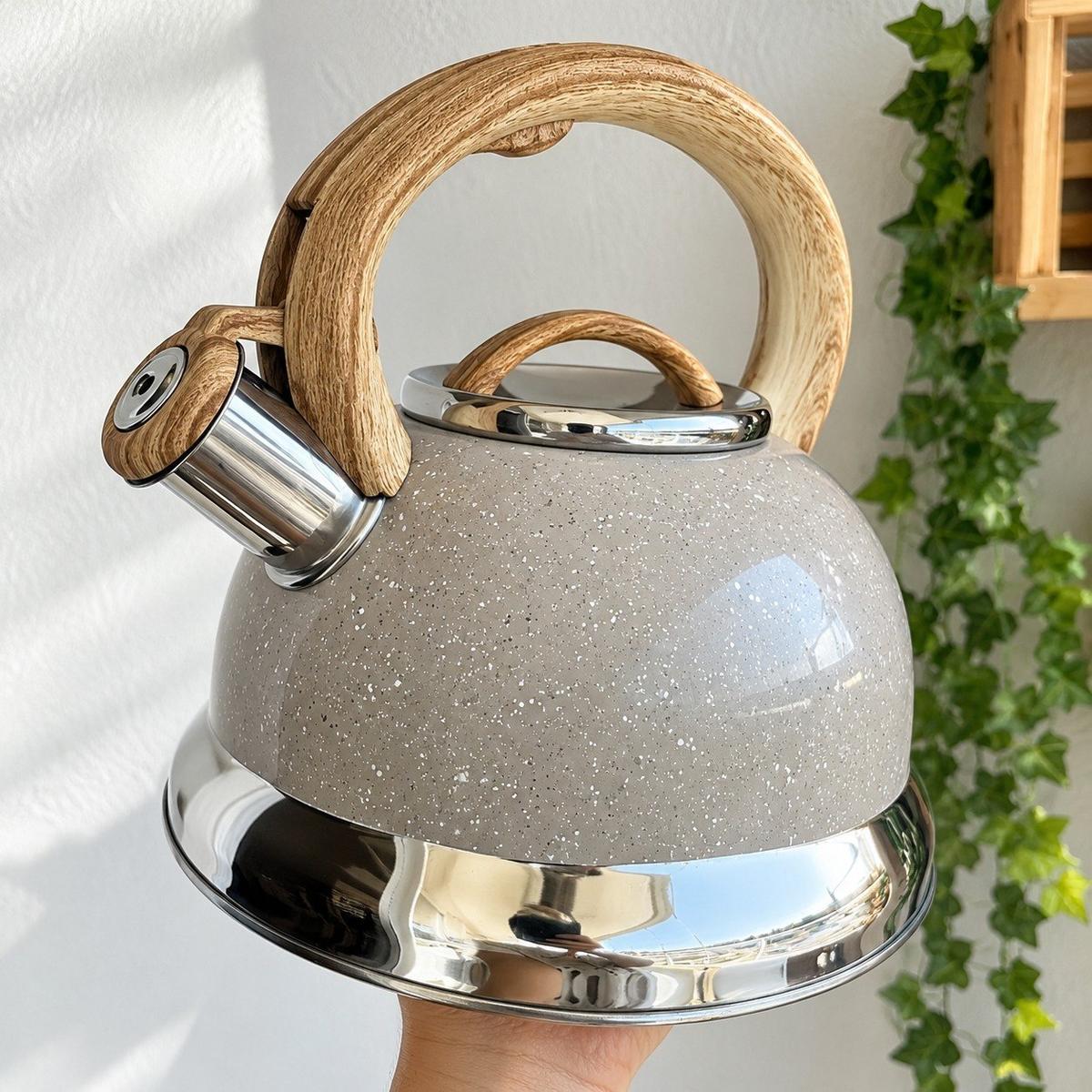 Chaleira Roma Inox Verde 2,7l Com Apito De Indução Brinox