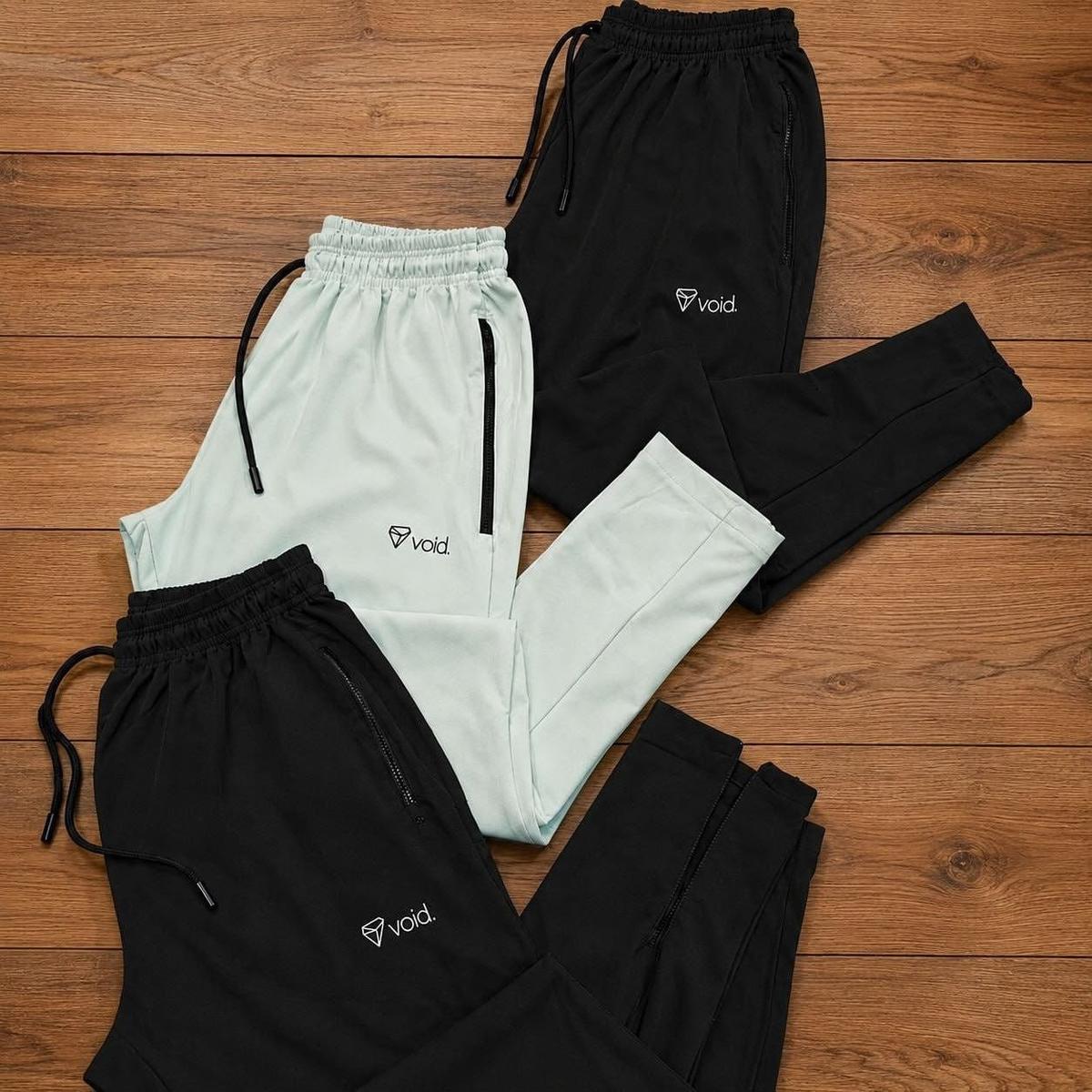 Kit 3 Calças Jogger Masculinas De Tactel Com Elastano Ziper