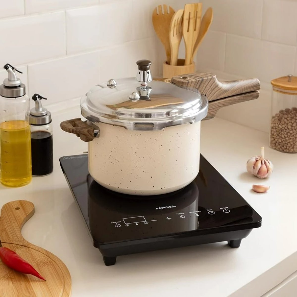 Mimo Style Panela de Pressão PressCook Marmol, Antiaderente 6,8l