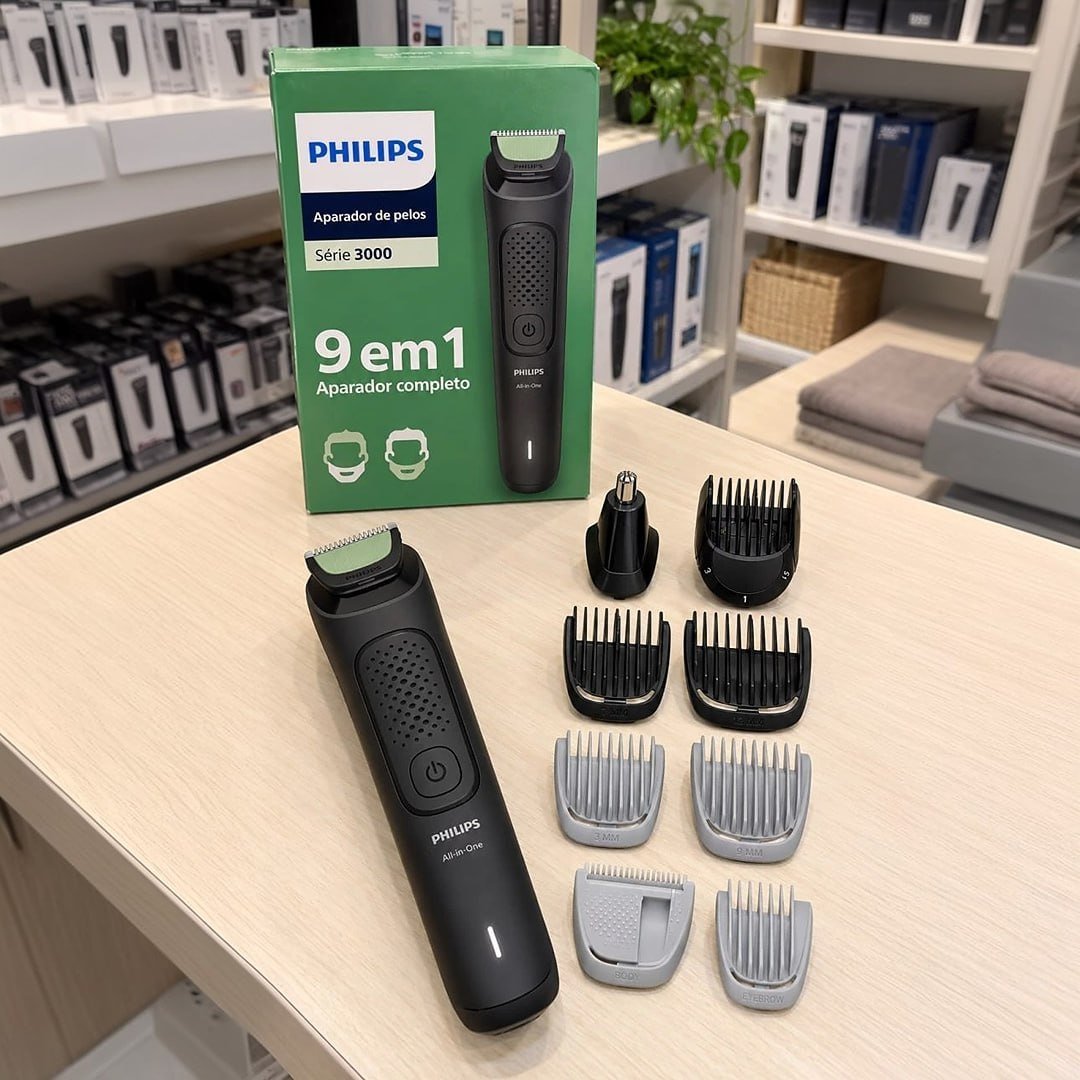 Philips Aparador e Barbeador Elétrico Série 3000 All-in-One 9 em 1