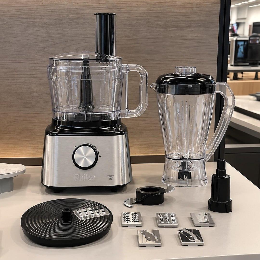 Philco Multiprocessador 1000W 5 em 1 PMP10A 127W 2 Litros Preto com Inox