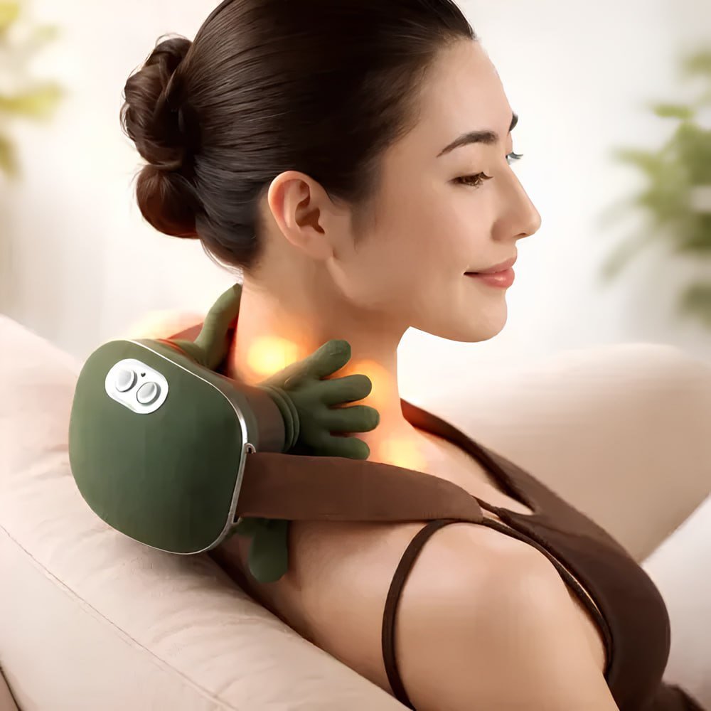 Massageador Pescoço Ombro Recarregável Maozinha Deep 3d