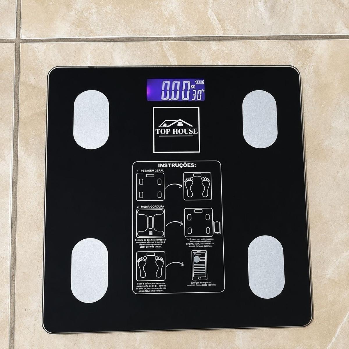 Balança Digital Bioimpedância Bluetooth Corporal 180kg