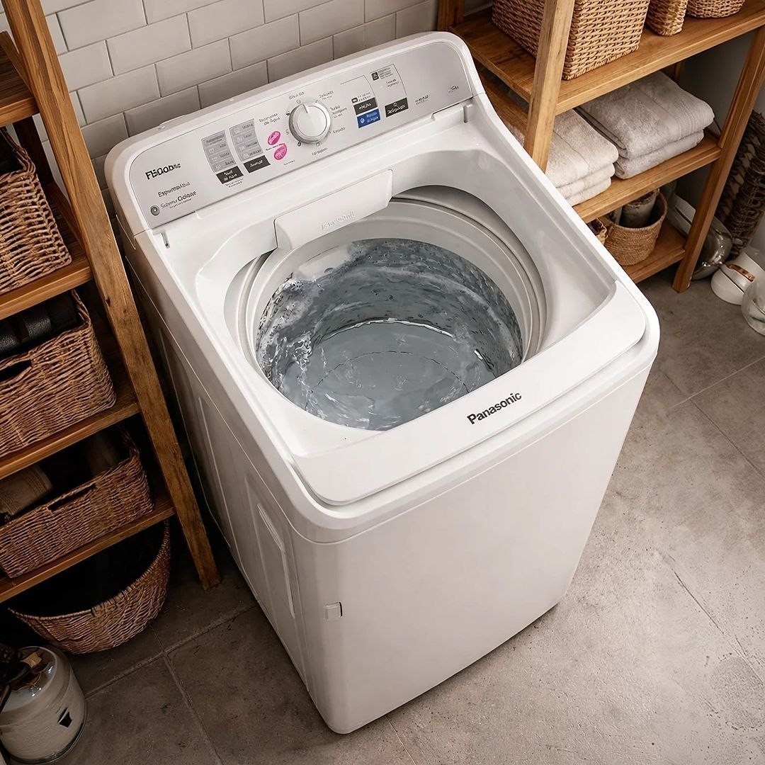 Máquina de Lavar Panasonic 15kg Branca Função Vanish NA-F150B1W 220v