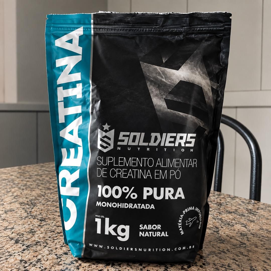 Creatina Monohidratada 1Kg Soldiers Nutrition 100% Pura