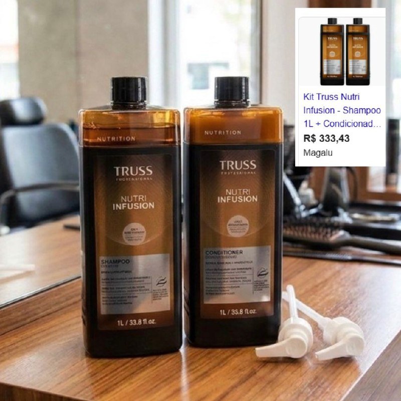Kit Truss Nutri Infusion Shampoo 1l + Condicionador 1l