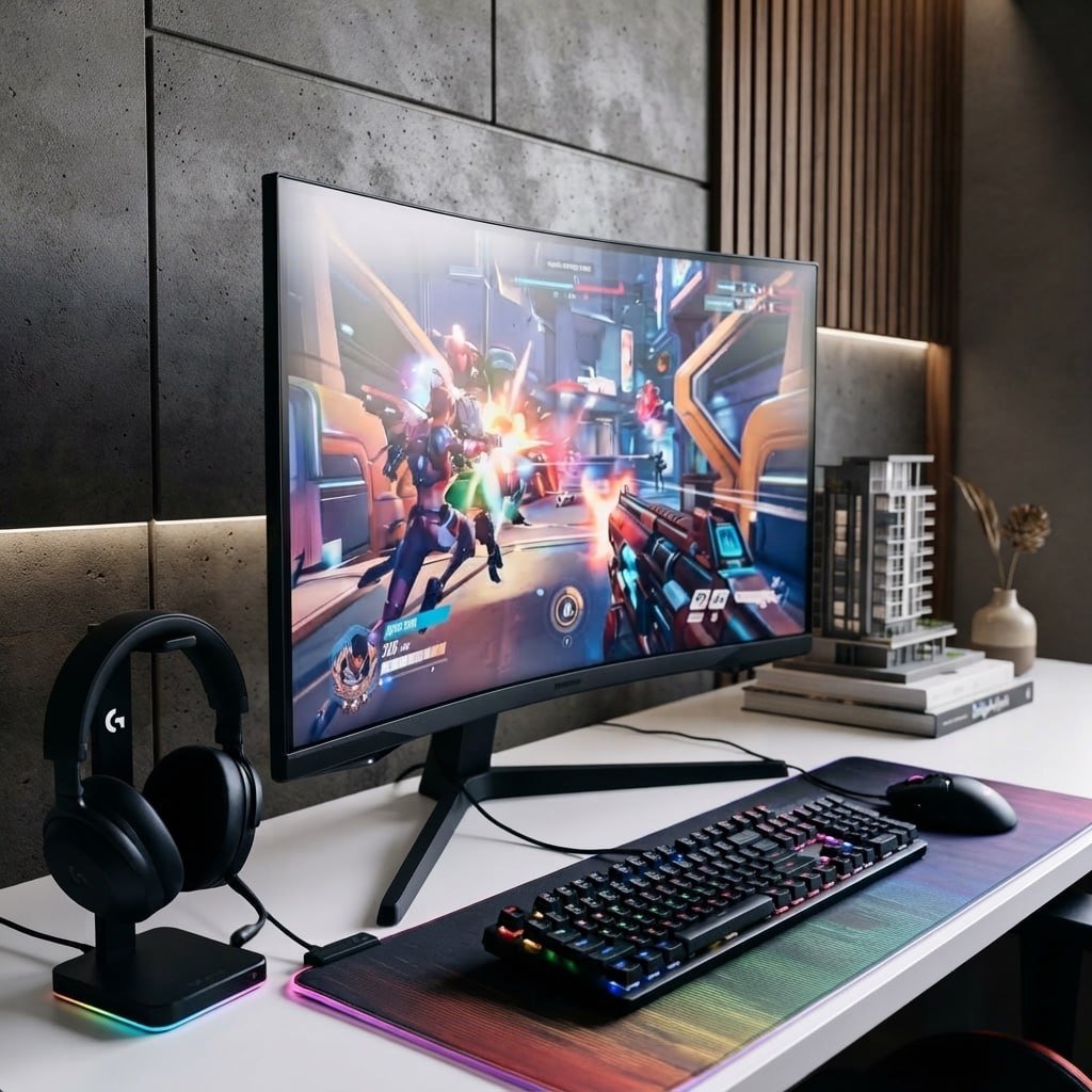 Monitor Gamer Samsung Odyssey G5, 27 , Qhd, 165hz Cor Preto