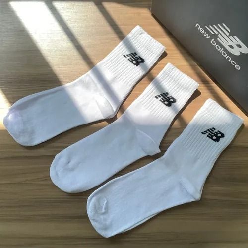 Kit com 3 Pares Meias New Balance Cano Longo