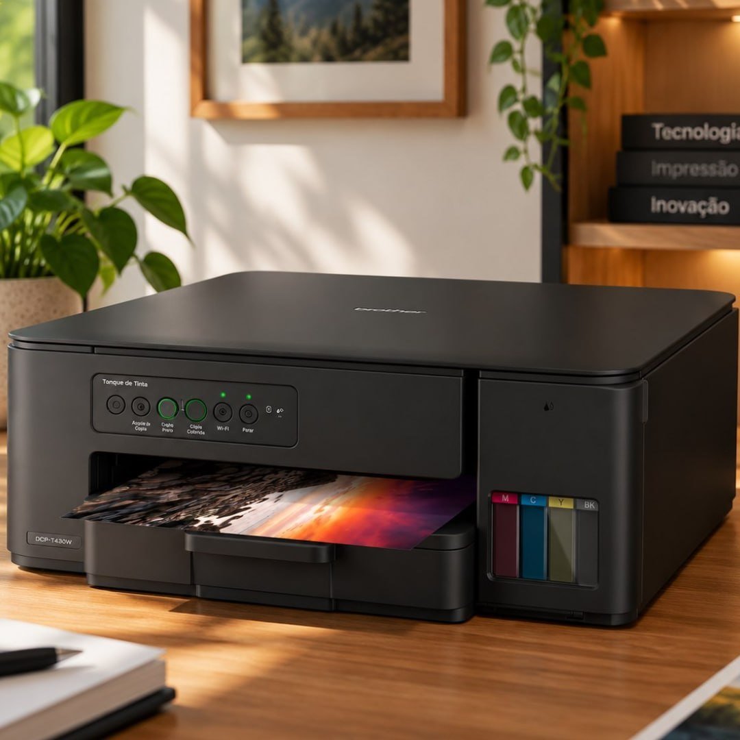 Impressora Multifuncional Brother Dcpt430w Tanque Tinta Wifi