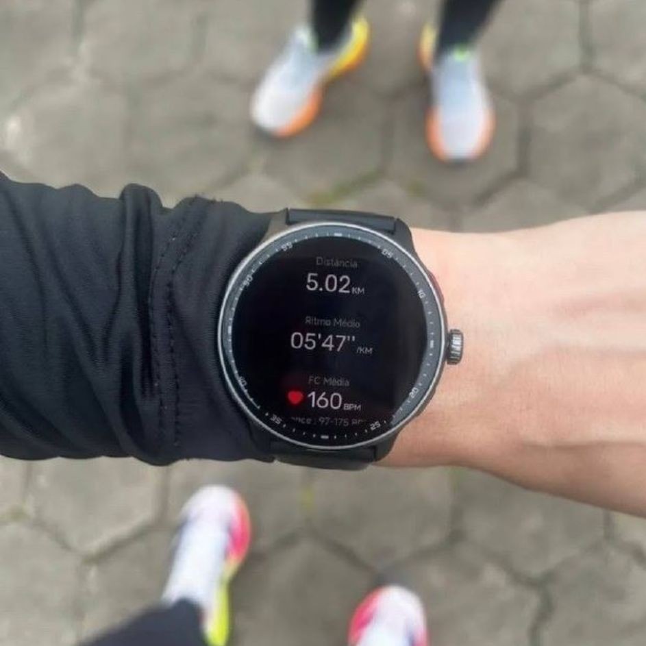 Relógio Smartwatch Bettdow Fb050 Gps Tela Amoled 1.43 Preto