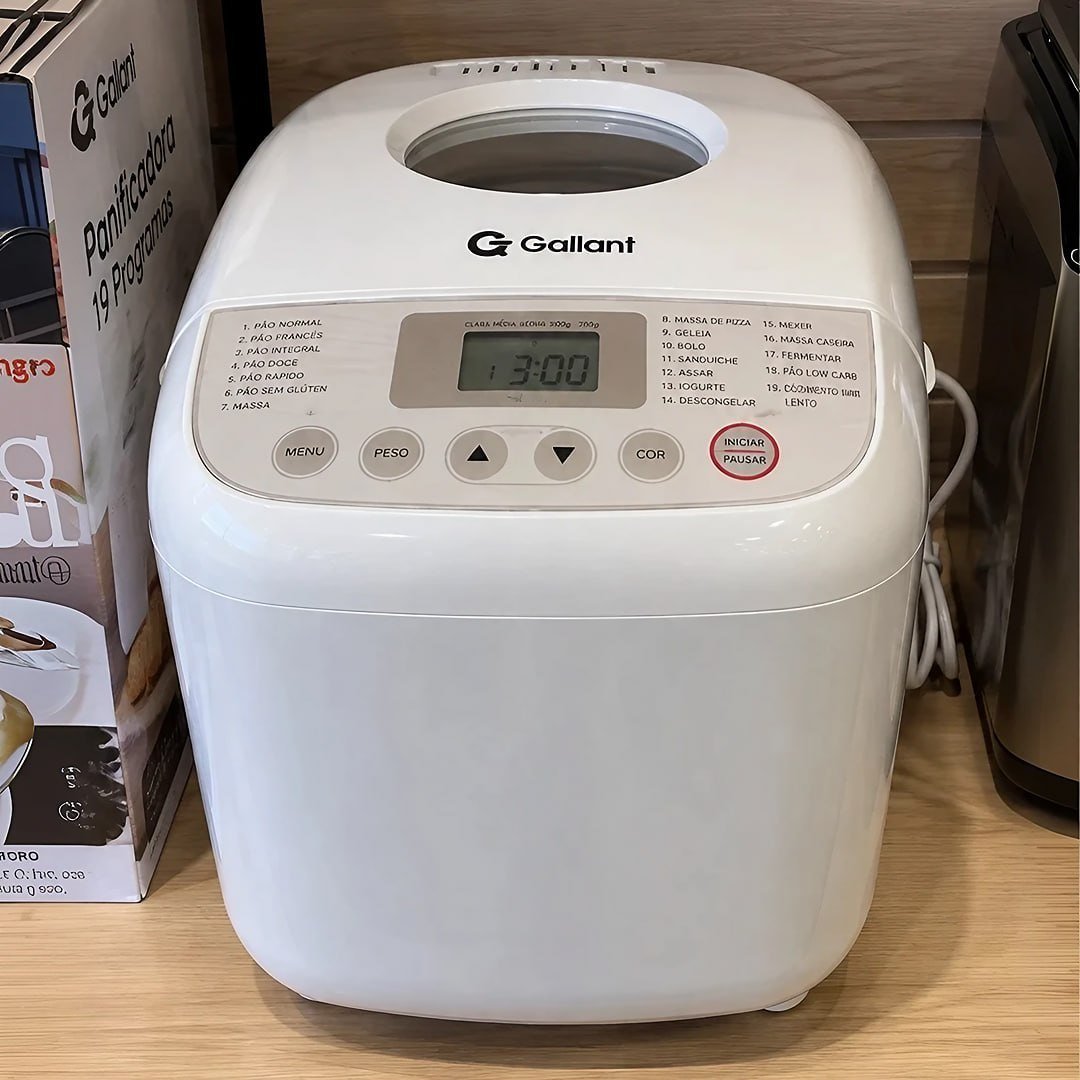 Panificadora 19 Programas Gallant 600w 127v Branca GPA1E19A127BR