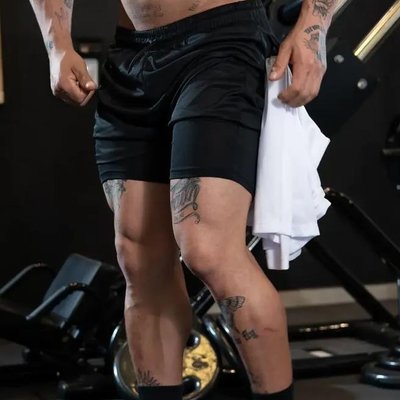 Bermuda 2 Em 1 Academia Corrida Fitness Rock Saints