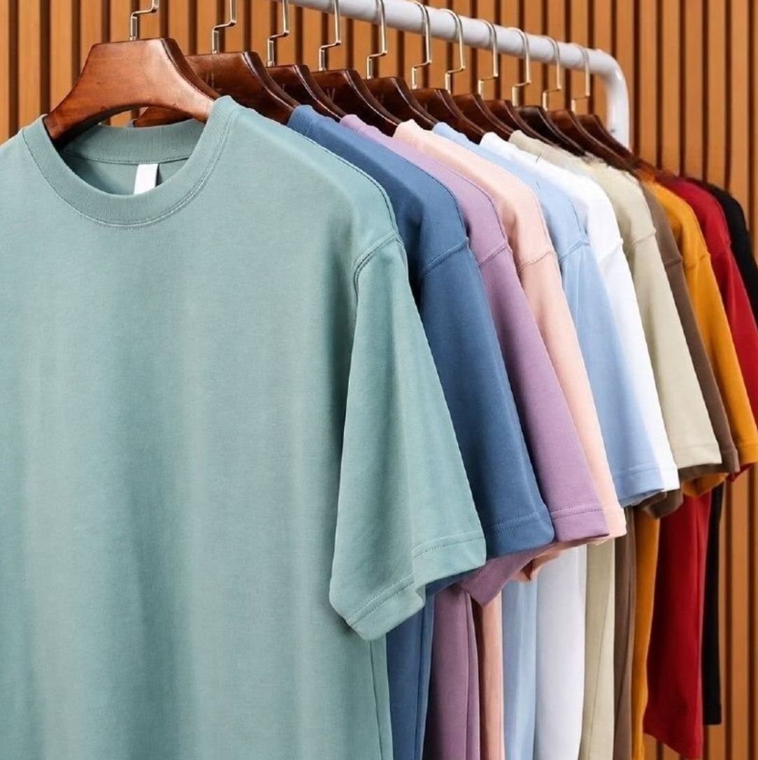 Kit com 7 Camisetas Básica Lisa Algodão (P ao GG)