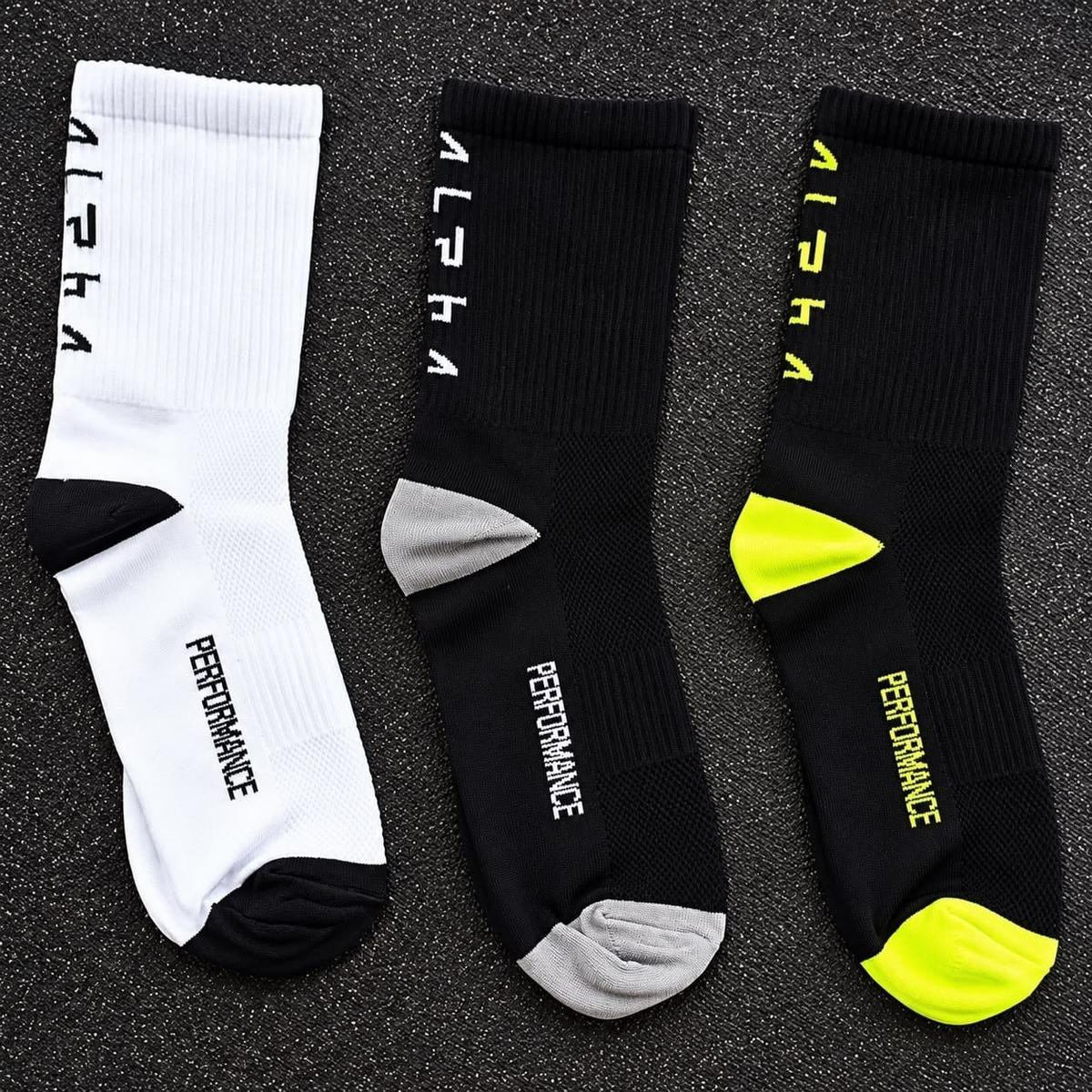 Kit com 3 Meias Performance Alpha