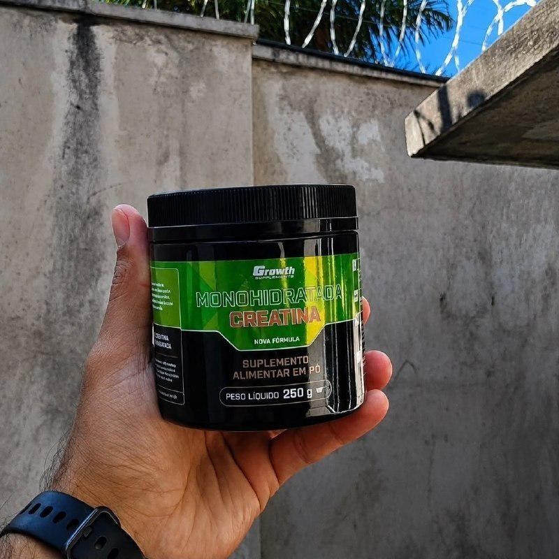 Creatina Monohidratada 250g Growth Supplements - Sem sabor e em Pó