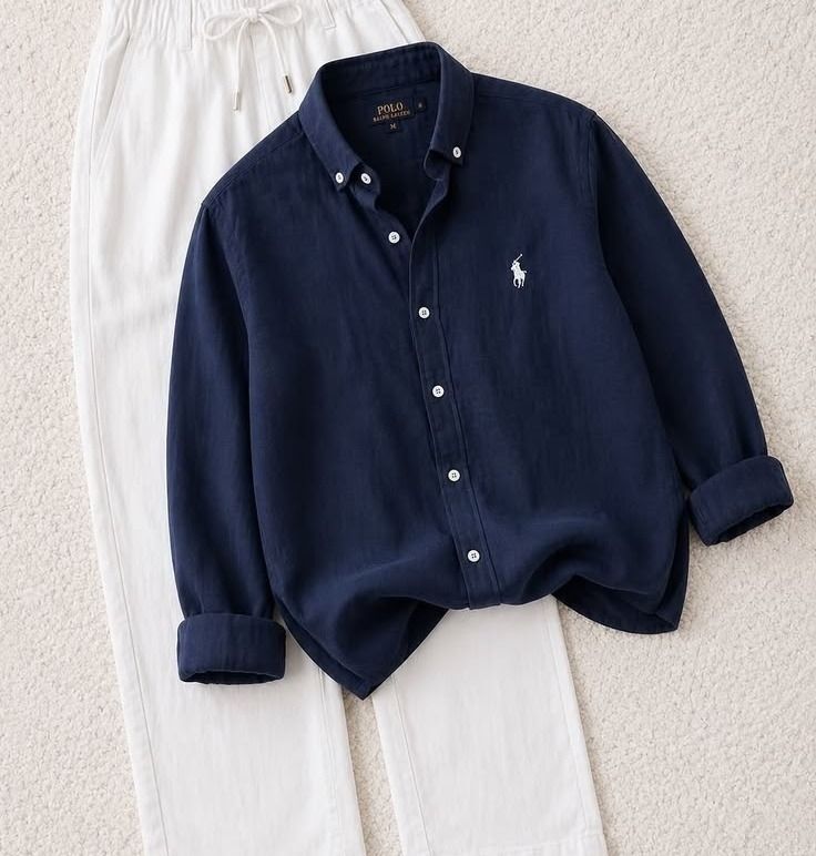 Camisa Social Ralph Lauren Oxford (P ao GG)