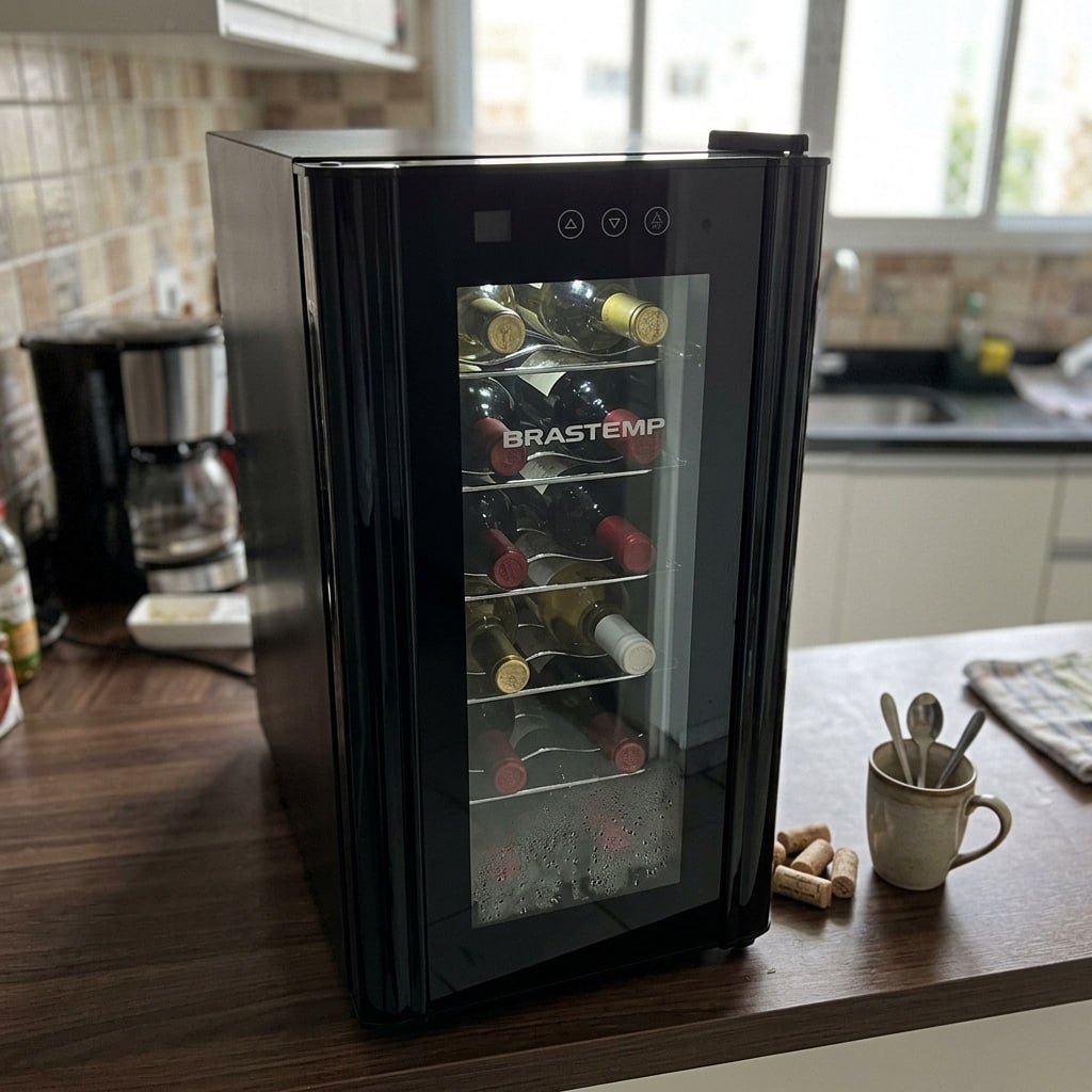 Adega Climatizada Brastemp 12 Garrafas com Painel Touch All Black BZC12 B Preto