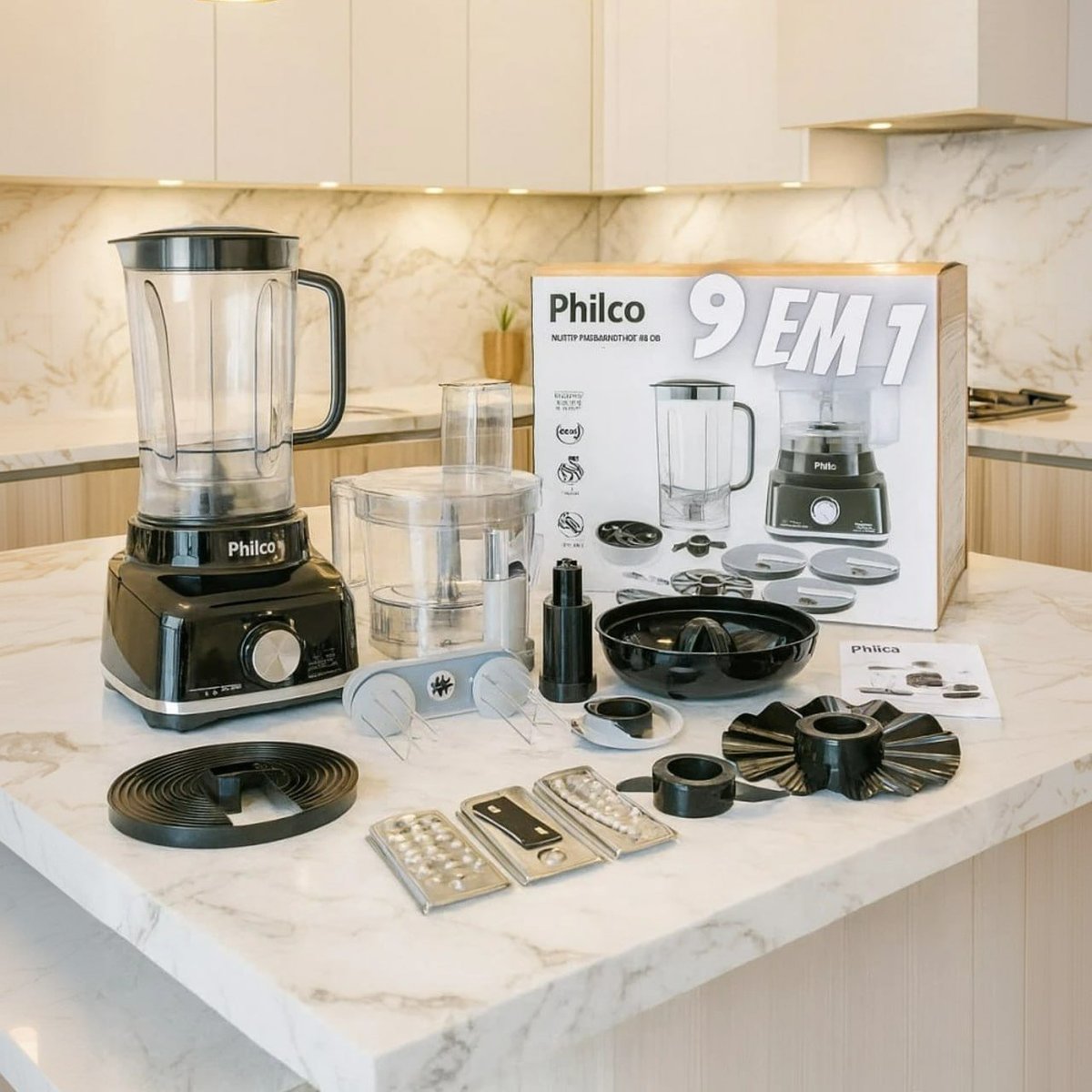 Multiprocessador Philco 1700W 9 em 1 Preto PMP1600P 127v