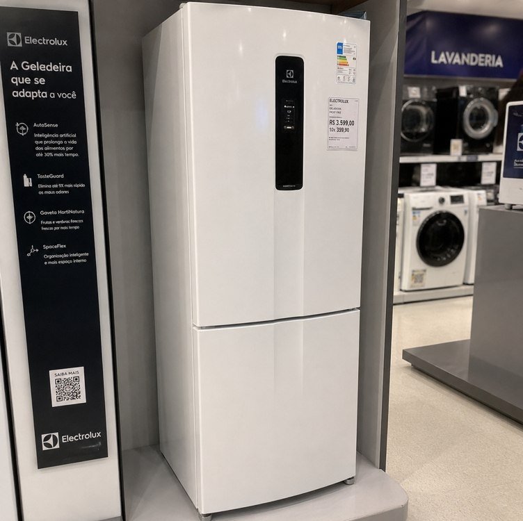 Electrolux Geladeira Electrolux Frost Free Inverter 400L Efficient AutoSense (IB6)