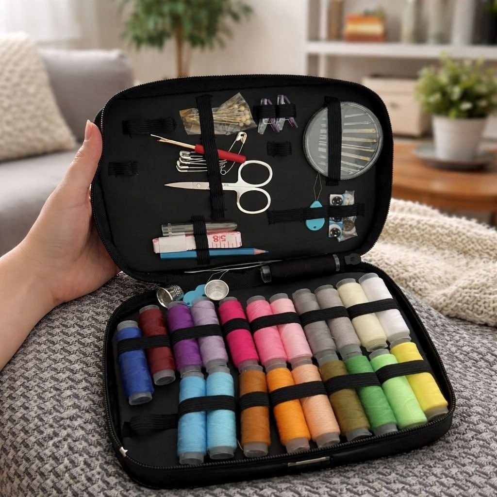 Kit De Costura E Linhas C/ 96 Peças - Completo - Nybc