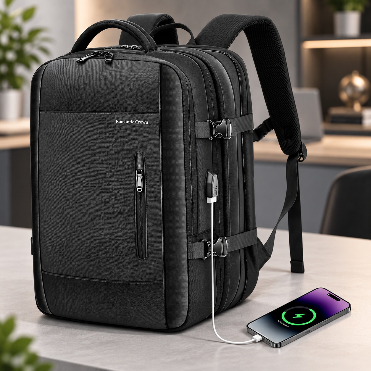 Mochila Viagem Executiva Grande Notebook Masculina