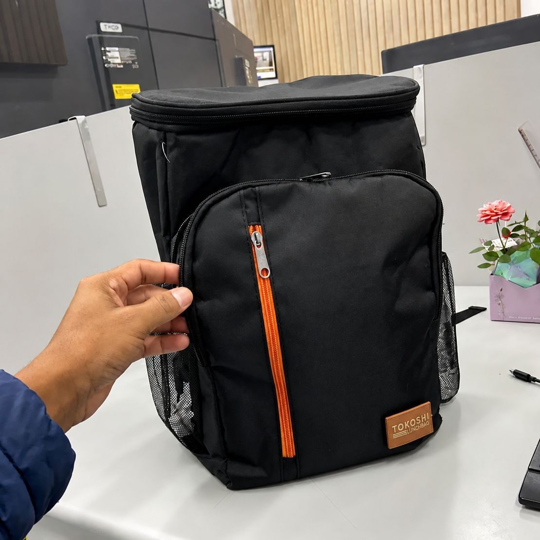 Bolsa Térmica Mochila Marmita Grande Cooler Impermeável Preto
