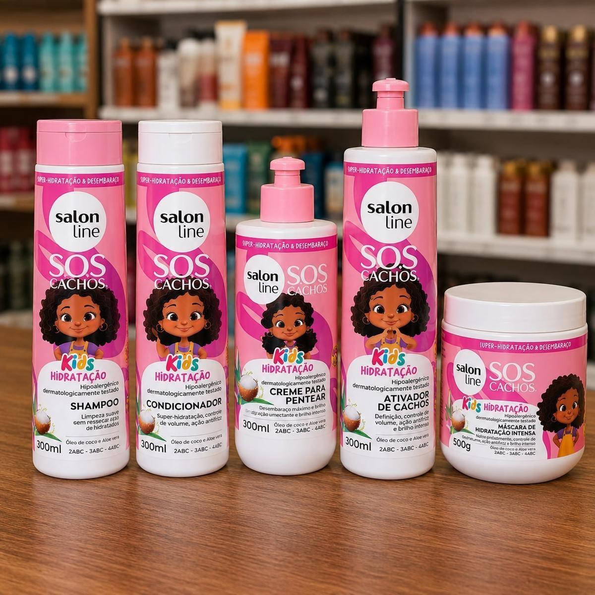 Kit Shampoo Condicionador Máscara Ativador Creme De Pentear