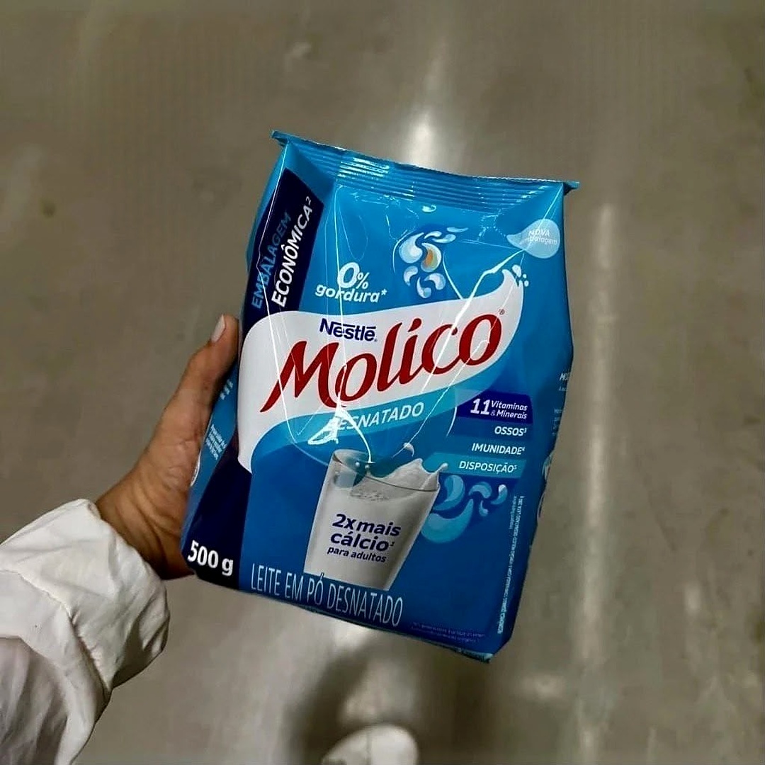 🥛 Leite em Pó Molico Desnatado Total Cálcio 500g