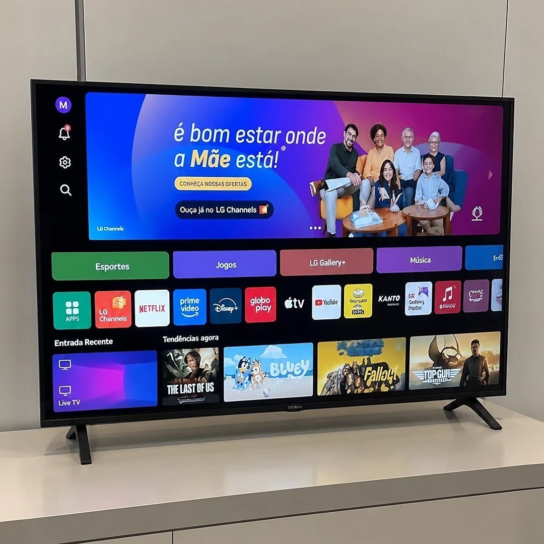 Smart TV Profissional 4K 50" LG UHD 50AU801 Processador α7 AI Ger8 Super