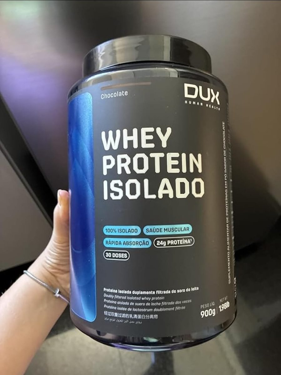 Whey Protein Isolado Dux Nutrition - Pote 900g Baunilha
