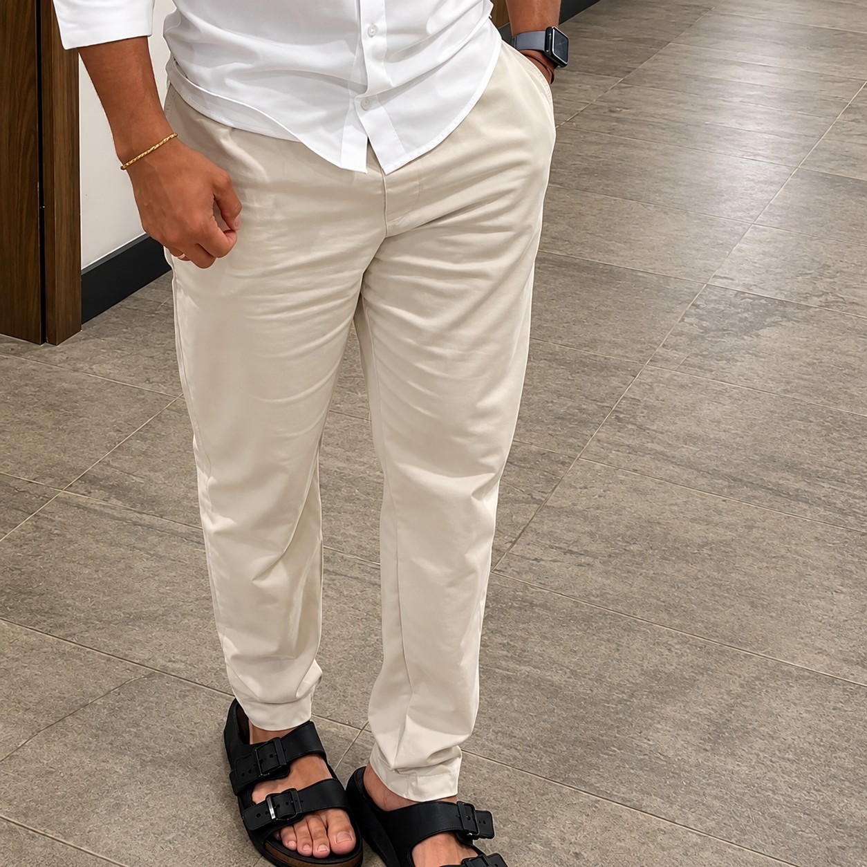 Calça Linho Masculino Social Casual C/bolsos Tecido Premium (P ao GG)