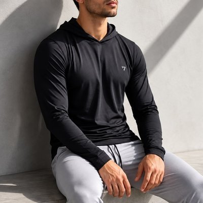 Camisa Térmica Manga Longa Com Capuz Proteção Solar Uv50